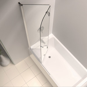 tub door shower fold aquafold glass doors bathtub combo frameless bathroom ez bath folding specification enclosure