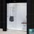 INFINITY PLUS shower door with backwall QWALL-5, AMAZON base and  folding teak shower seat SHST-01-TK