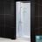 FLEX Pivot Shower Door with QWALL-05 and TRIO Base