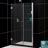 UNIDOOR w/ 24" Stationary Glass & SHELVES