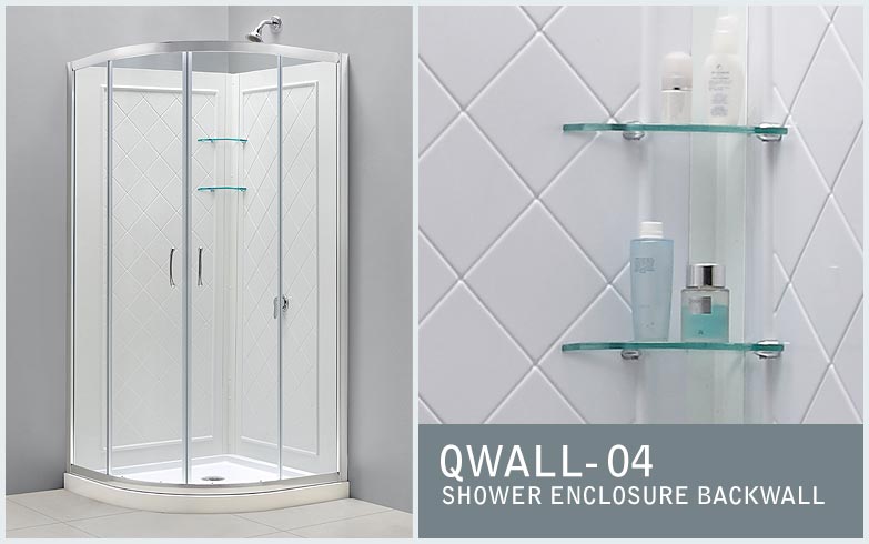 SHOWER ENCLOSURE BACKWALL QWALL-04