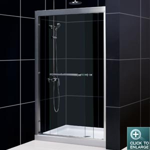 DUET Sliding Shower Door 46"-48" Width