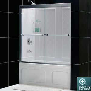 DUET Sliding Tub Door w/ Tub Backwall