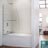 Aqua UNO Tub Door Clear Glass