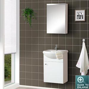 Modern Bathroom Vanity DLVRB-101 White Color