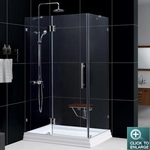 QUADLUX Shower Enclosure with Folded Seat