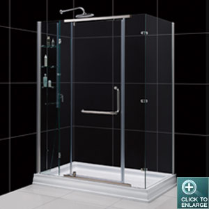 Vista Shower Enclosure. Chrome Finish