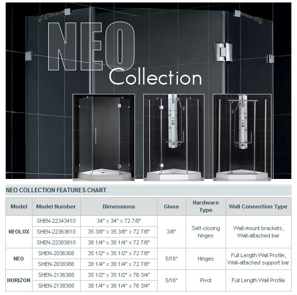 Horizon Shower Enclosure Looking For A Traditional Neo Angle Shaped Enclosure Choose The Horizon Shower From Dreamline